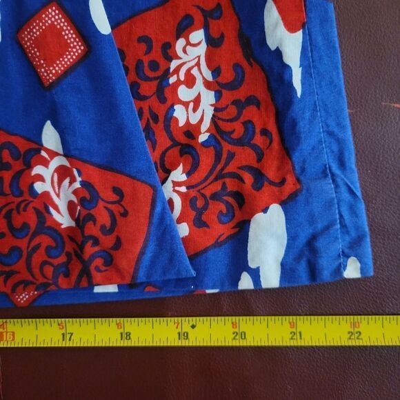 Vintage Handmade Cotton Wrap Front Mini Dress - Picture 11 of 15